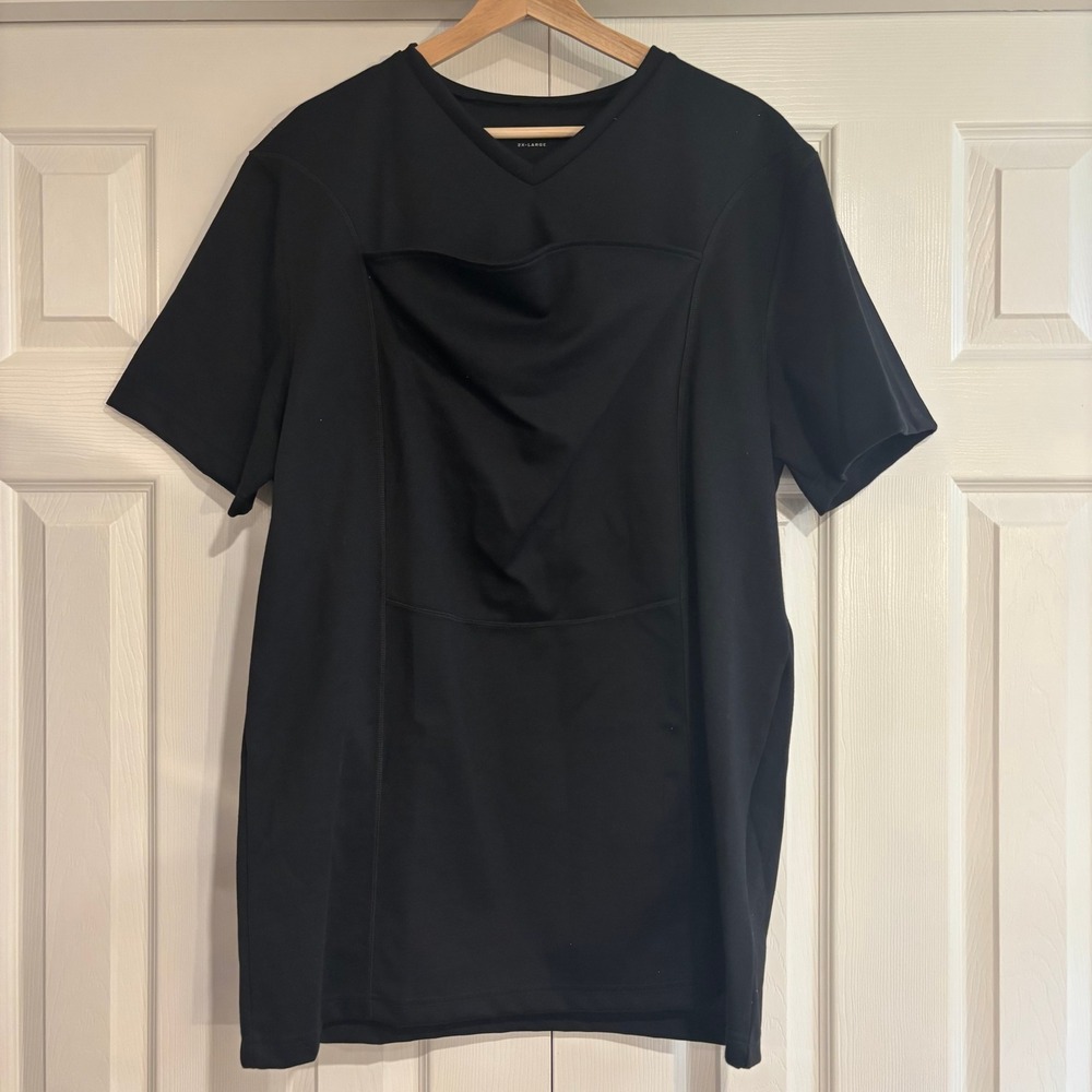 Lalabu Dad Shirt Short Sleeves Black Men's 2XL